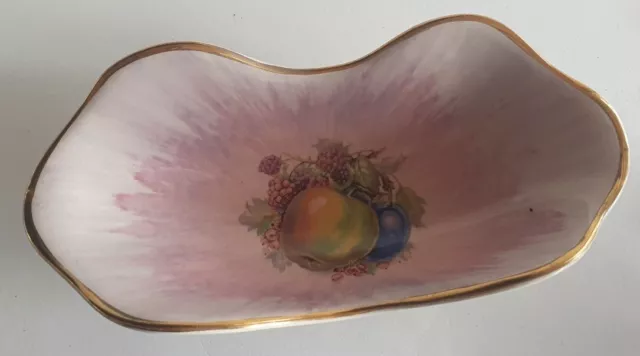 Royal Staffordshire Clarice Cliff Pink Summer Fruit Bon Bon Dish / Bowl