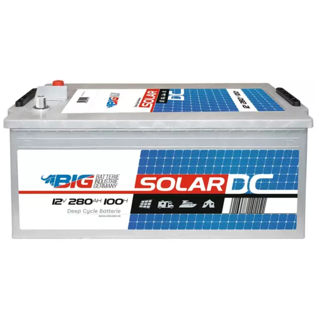 Solarbatterie 12V 280Ah EXAKT DCS Wohnmobil Versorgung Boot Solar