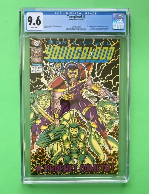 Youngblood # 2 CGC 9.6 NM+ 1st Appearance Prophet And Shadowhawk Rob Liefeld