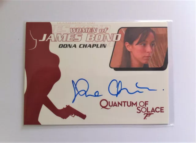 James Bond Archives 2014 WA55 Oona Chaplin Women of Bond Autograph Card