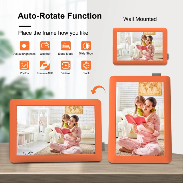 Cadre Photo Numérique Wifi 1280x800 10 1 Pouces IPS HD écran Tactile Cadre Photo