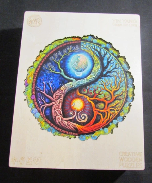 WoodBest  Wooden Jigsaw Puzzle Tree of Life Unique Shapes 200 Pieces Gift Adult