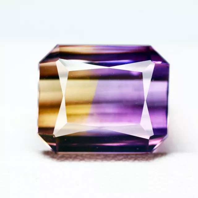 9.20 Ct Flashing Perfect Octagan 11.8 x 9.8 MM Bi Color Bolivia Natural Ametrine