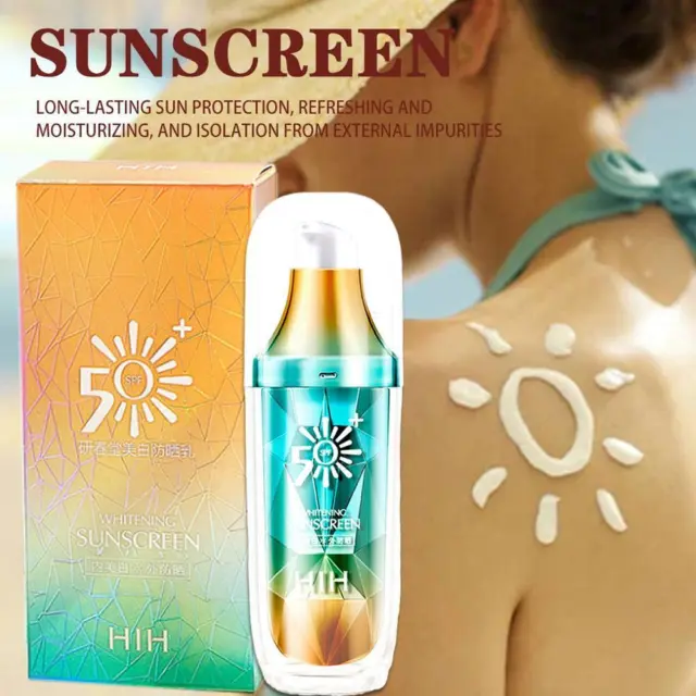 Protector solar blanqueador leche SPF50 protección UV hidratante no grasoso B5G2