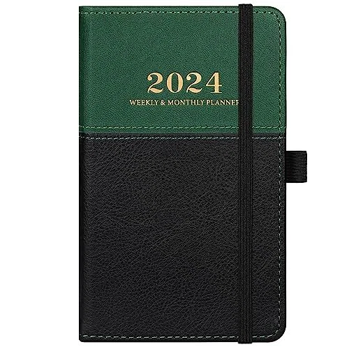 2024 POCKET PLANNER Pocket Calendar 2024, Weekly Monthly Planner from