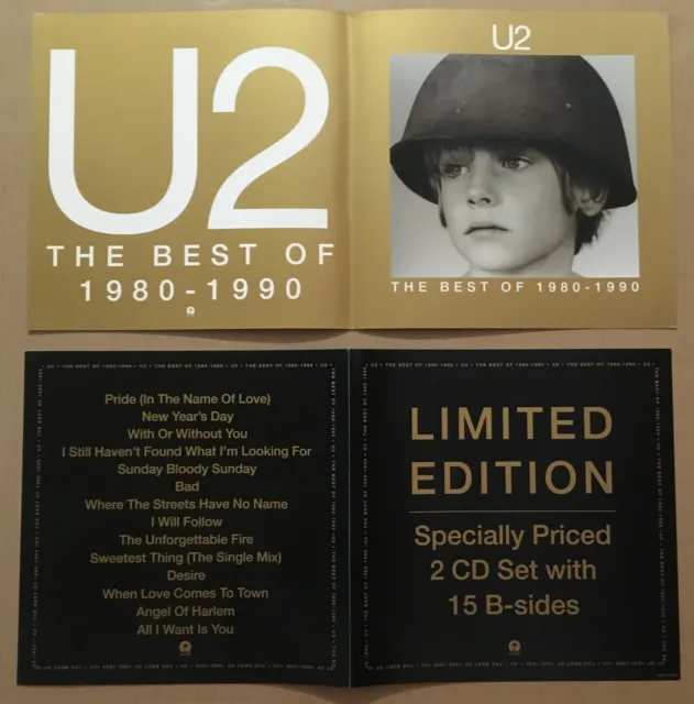 U2 Ultra Rare 1998 DOUBLE SIDED PROMO POSTER FLAT for Best of  CD 24x12 USA MINT