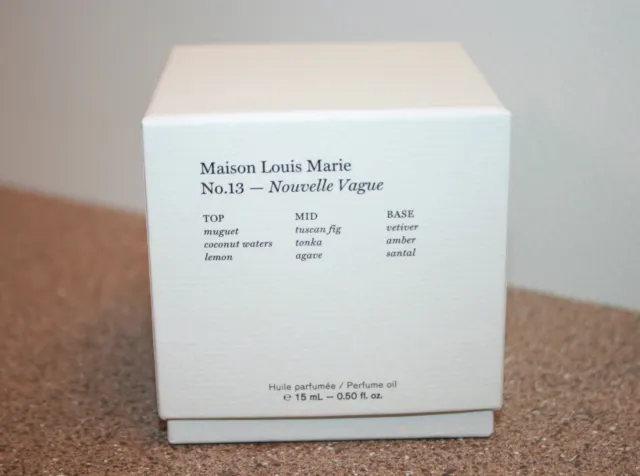 CASA LOUIS MARIE No. 13 Aceite de perfume Nouvelle Vague 0,5 oz/30 ml tamaño completo