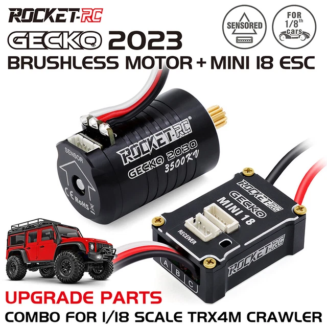 ROCKET-RC SENSORED BRUSHLESS Motor ESC Program Card for 1/18 TRX4M RC ...