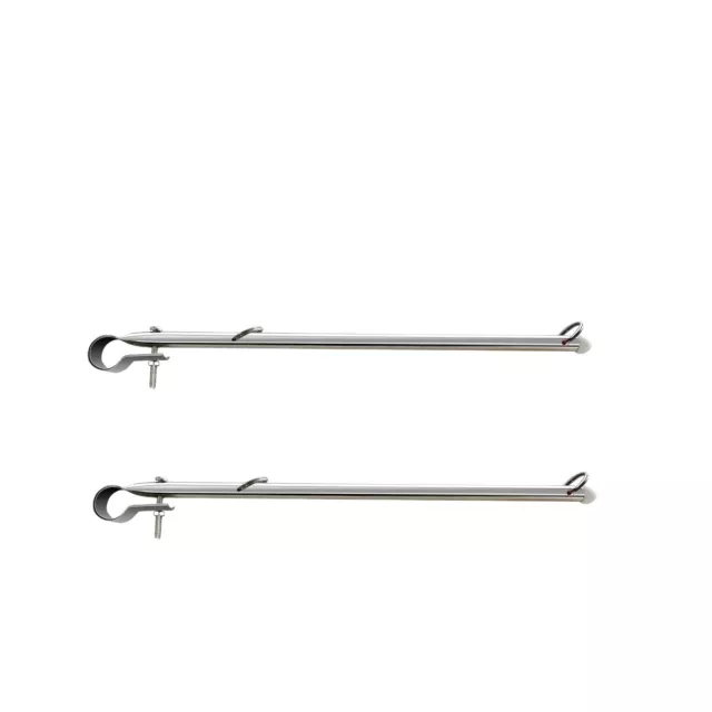 2X Marine Boat Kayak Durable Stainless Steel Rail Mount Flag Staff Pole 15-3/16"