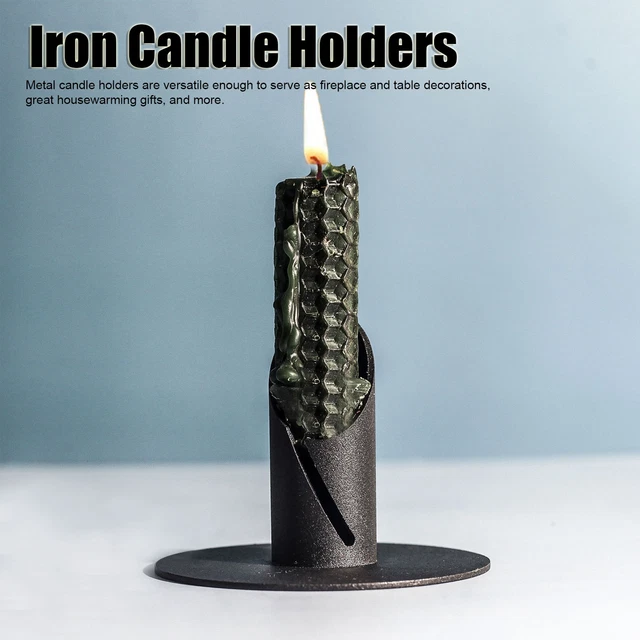 Iron Candlestick Multifunctional Retro Metal Candlestick For Bars