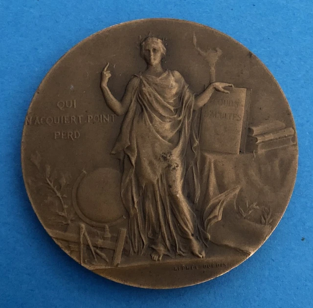 Médaille bronze Ministere de l'Instruction Publique Alphée Dubois XXème