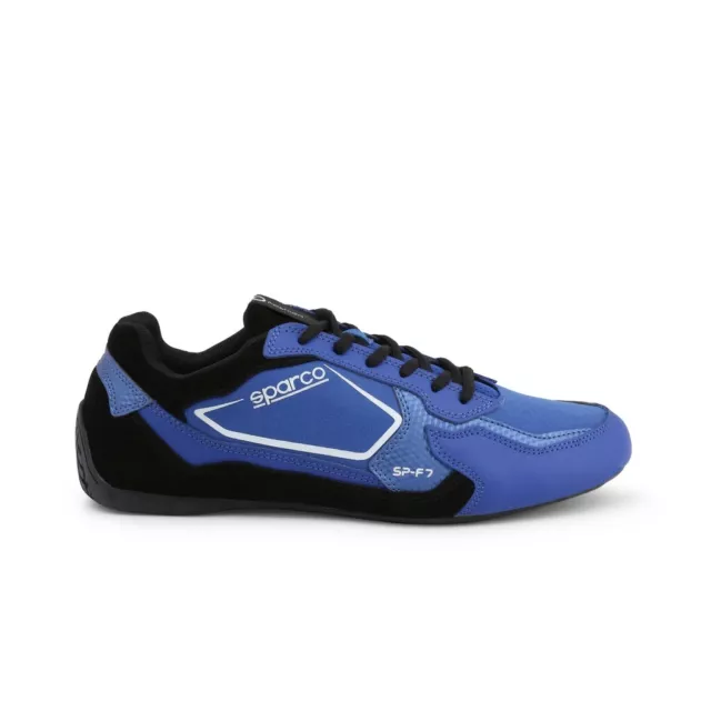 SPARCO SP-F7 Blue Black Low Top Motor Sports Driving Trainers Sneakers Shoes