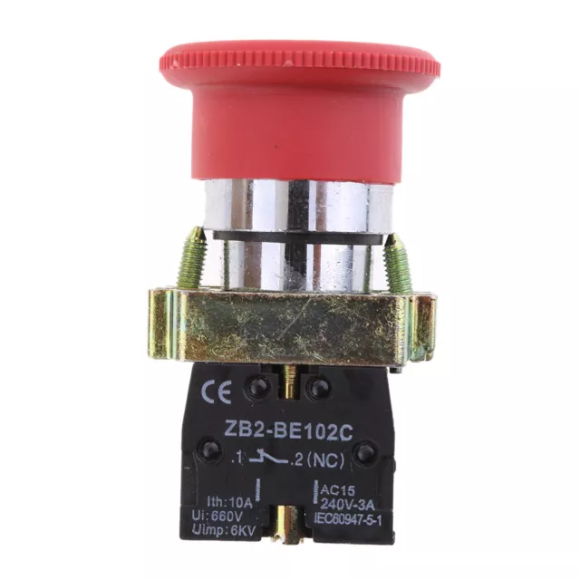 XB2-BS542 Red Bezel NC Emergency Stop Mushroom Head Push Button Switch