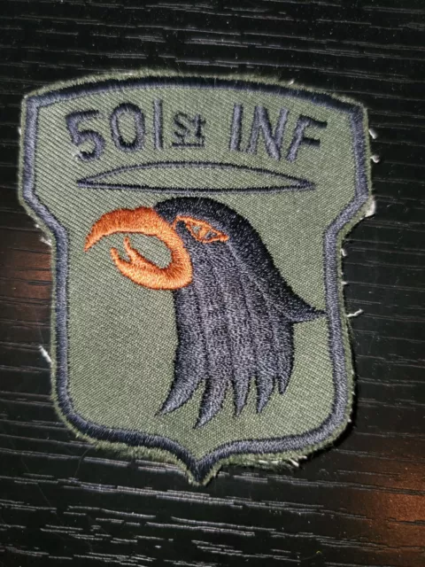 1960s 70s US Army Vietnam Era 101st Airborne 501st Infantry Regt Patch L@@K!!!