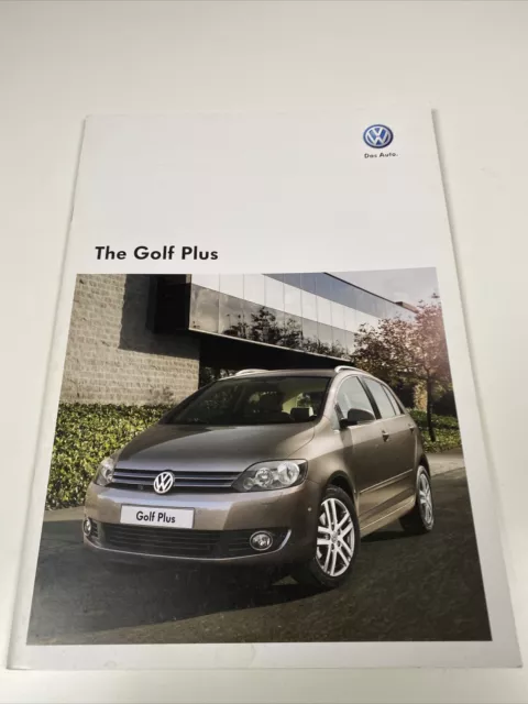 Volkswagen VW Golf Plus Car Sales Brochure 2010 UK Market FREE POSTAGE