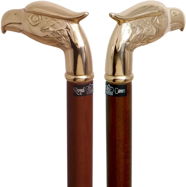 Canne de marche vintage en laiton à tête de cheval – Canne des années 1970 – Manche en bois – Canne décorative pour homme – Décoration équestre - France