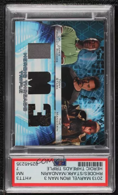 2013 Marvel Iron Man 3 Heroic Threads Triple Mandarin Rhodey Rhodes PSA 7 13xi