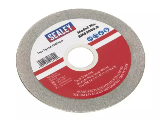 Sealey Grinding Disc Diamond Coated 100mm For Model No SMS2003 SMS2003.B