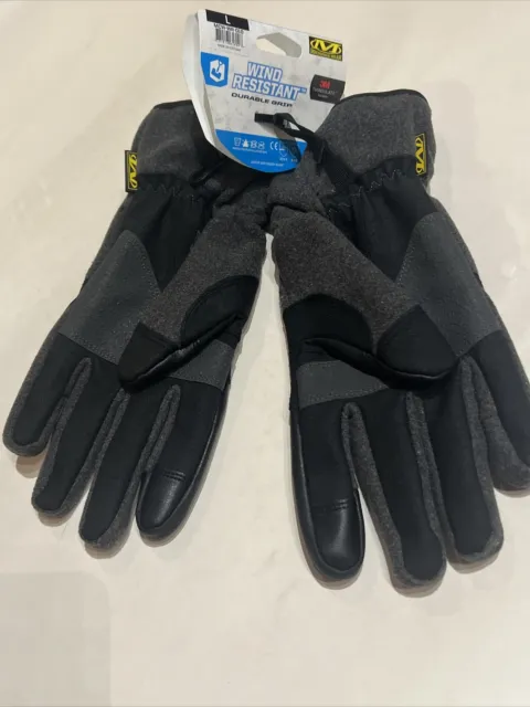 10 PAC Mechanix Wear MCW-WR-010 Large Cold Weather Wind Resistant Gloves. New!