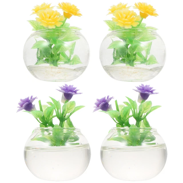 Floral Decor Tiny Hydroponic Flower Micro Landscape Potted Plants Model