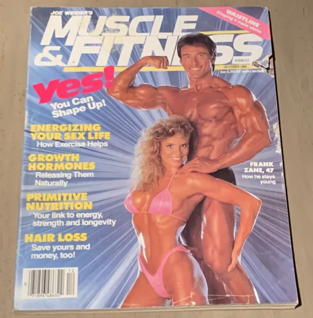 Frank Zane/Cameo Kneuer - Muscle & Fitness Bodybuilding Magazine - December 1989