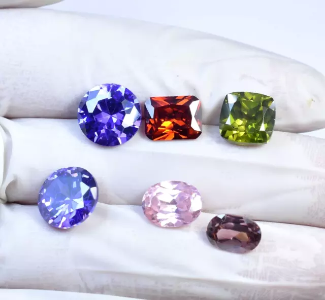 100% Naturel Superbes Zircons 30.35 Ct Attrayant Forme Mixte Lot Pierres...