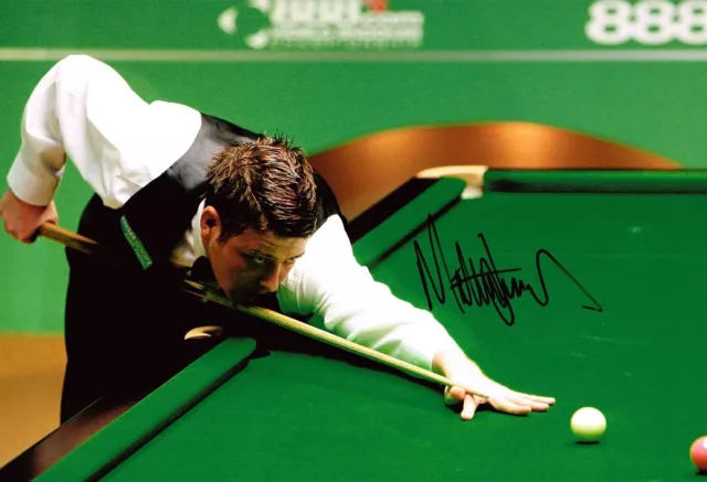 Matthew Stevens HAND SIGNED Autograph 12x8 Photo AFTAL COA Welsh Snooker Player