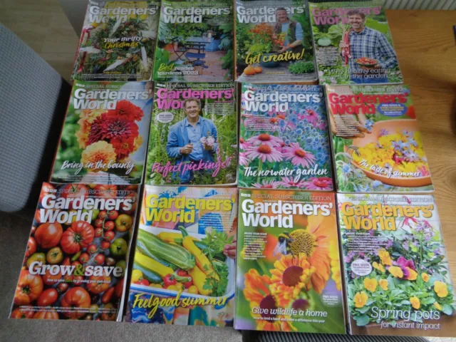 Gardeners World Magazines Bundle 12 Months  Jan – Dec 2023