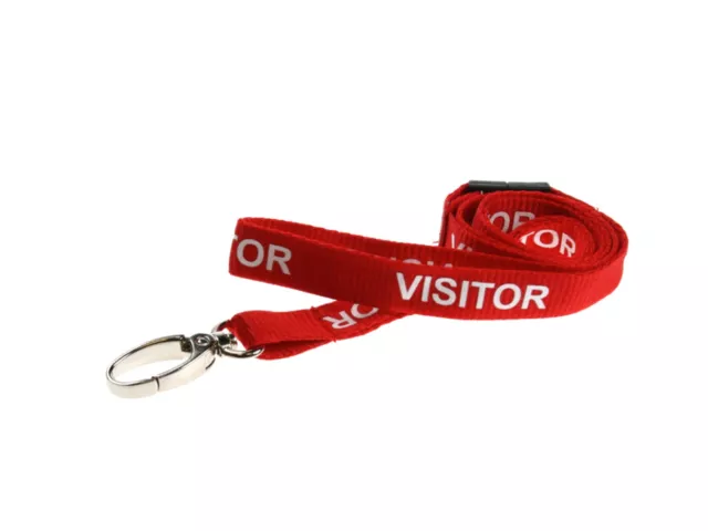 Neck Strap Lanyard ID Card Pass Badge Holder with Safety Breakaway - Visitor