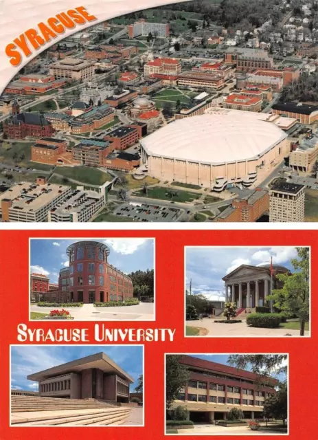 2~4X6 Postcards NY New York SYRACUSE UNIVERSITY Carrier Dome Stadium~Campus Blds