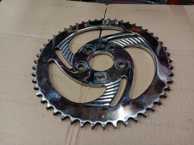 Rear Sprocket Chrome Lazer 51 Tooth Harley Davidson 1973-1984 FL FX Shovelhead