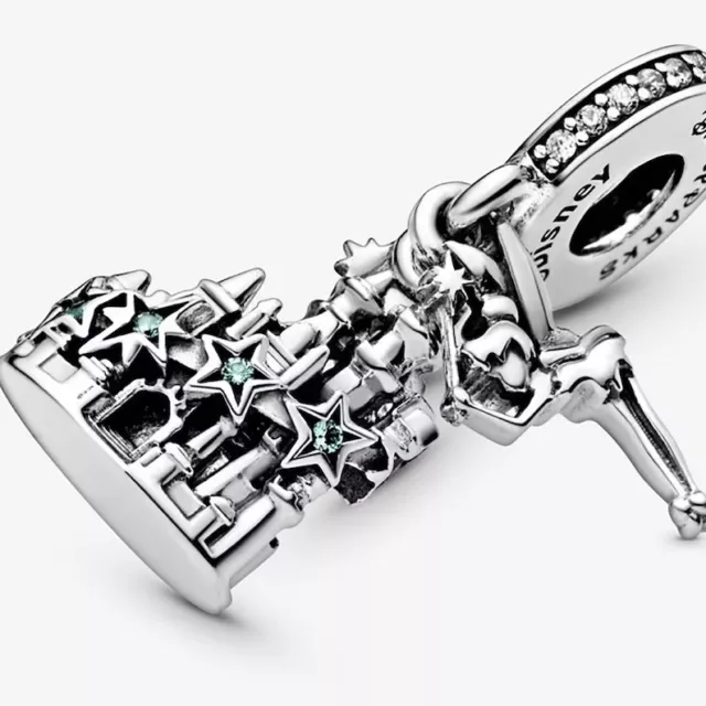 Disney Parks Exclusive Tinker Bell and Castle Pandora Charm