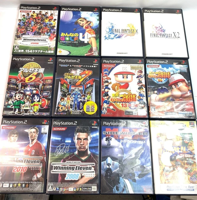 LOT OF 12 SONY Play Station 2 JAPANESE GAME  SENGOKU MUSOU SOCCER BLEACH FF