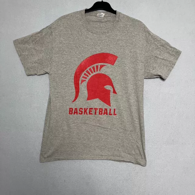 Centurion Basketball Tshirt Graphic Tee Port & Company Grey Men's Medium