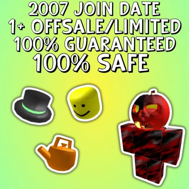 ROBLOX OG 2006-2015 1-10+ OFFSALES/LIMITEDS