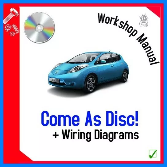 Workshop Repair Manual For Nissan Leaf DISC