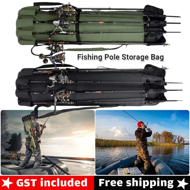 FISHING BAG FISHING Rod Bag Reel Case Carrier Holder Fishing Pole