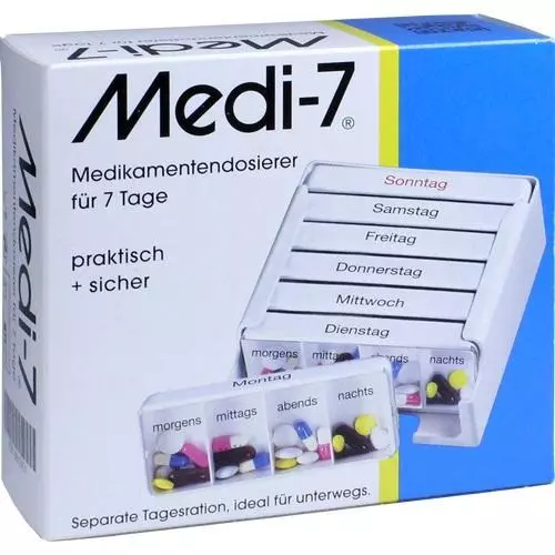 MEDI 7 Medikamentendos.f.7 Tage weiß, 1 St PZN 03812431