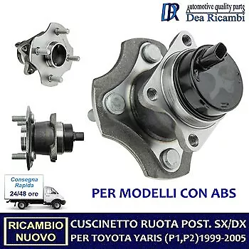 Mozzo Cuscinetto Ruota Posteriore TOYOTA YARIS CON ABS dal 1999-2005 PMTY063 2