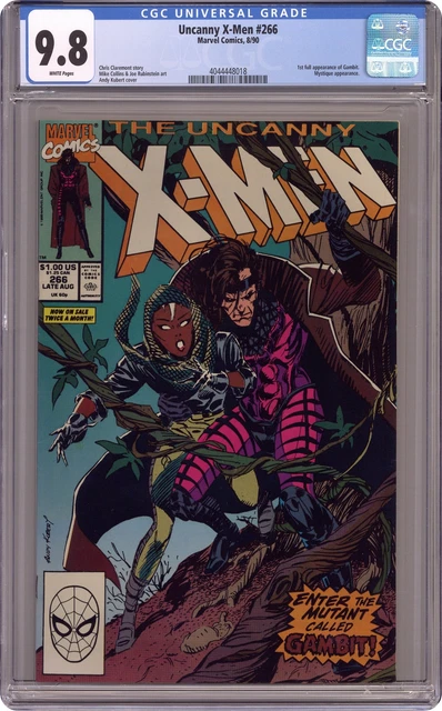 Uncanny X-Men #266D Direct Variant CGC 9.8 1990 4044448018 1st full app. Gambit