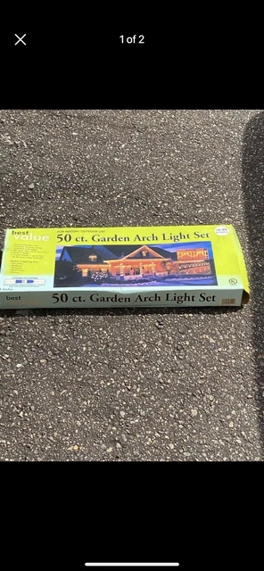 50 Count Garden Arch Light  Kit for Christmas, Arch Yard