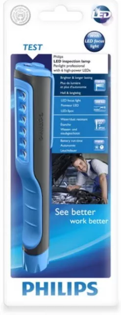 Philips Linterna LPL19B1 LED Luz de Trabajo Lámpara de Mano Antorcha Taller