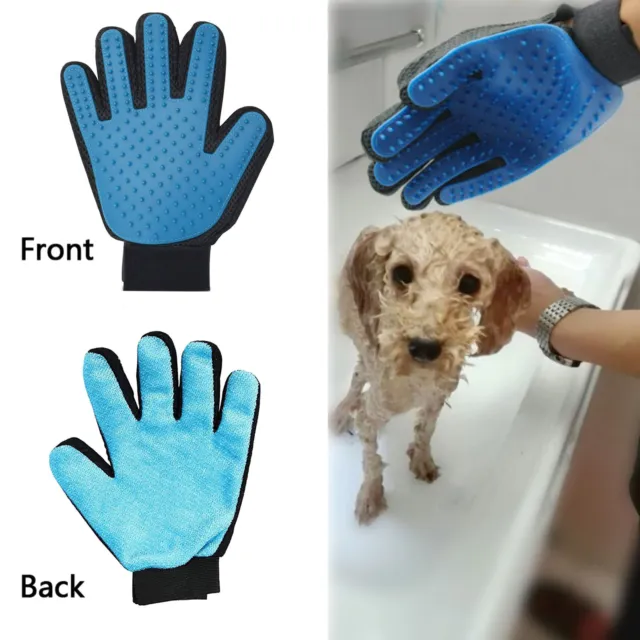 [Right Hand]Deshedding Glove for Gentle & Efficient Pet Dog Cat Grooming Groomer