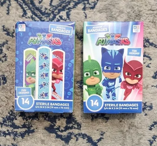 PJ Masks Bandaids Bandages 2 Pack (28ct Total) Owlette Catboy Gekko Disney Jr