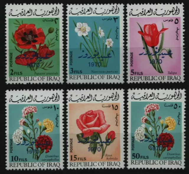 Irak 1970 - Mi-Nr. 589-594 ** - MNH - Blumen / Flowers