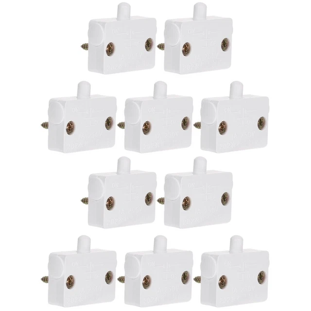 2 COUNT DOOR Jamb Switch Activated Light Power Button Closet Lamp £15.