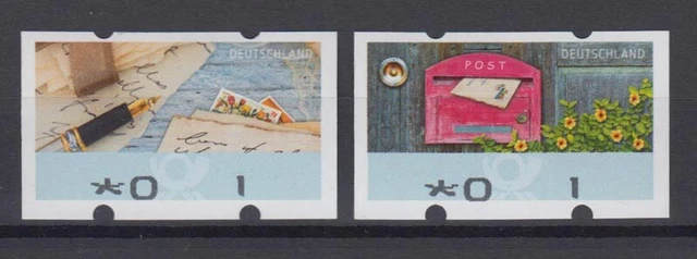 Bund ATM 2017 Mi.8+9 Fehldruck 0-1 € ohne Nr. verstümmelter Aufdruck ** /33