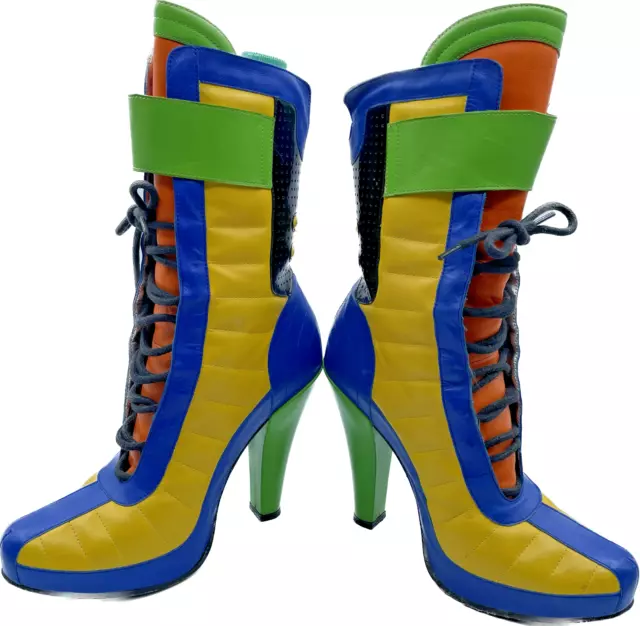 Paire Bottines Femme Collector Free-Lance France Cuir Multicolore 37 Women Shoes