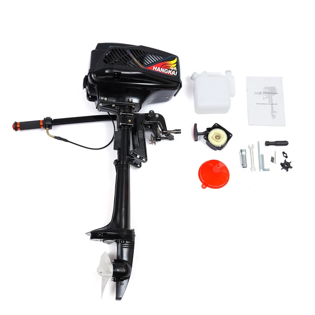 2 Stroke 3.6HP Heavy Duty Outboard Motor Boat Engine CDI System w/ Water Cooling