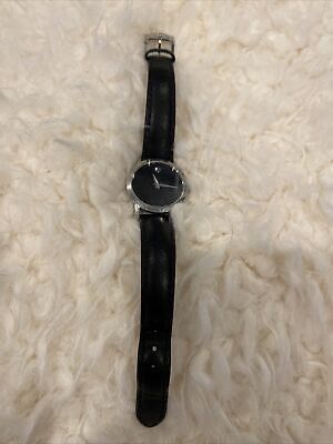 MOVADO Women’s Museum Black 24mm Dial 84 A1 1837 NEW BATTERY ~ Retails $550